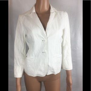 Elie Tahari white Jacket SZ 2